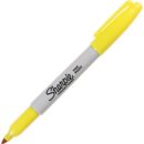 Sharpie 30035 Permanent Markers, Fine Point, Yellow, 12-Pack
