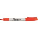 Sharpie 30036 Permanent Markers, Fine Point, Orange, 12-Pack
