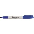 Sharpie 30063 Permanent Markers, Fine Point, Blue, 12-Pack