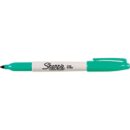Sharpie 30127 Permanent Markers, Fine Point, Aqua, 12-Pack