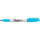 Sharpie 30133 Permanent Markers, Fine Point, Turquoise Blue, 12-Pack