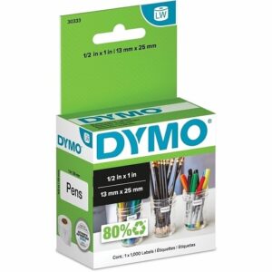 DYMO 30333 Label Maker, 1/2" x 1" Multi-Purpose Labels, 1000 Count - 10 Rolls