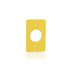 Leviton 3052-Y Coverplate 1.39" Diameter Single-Gang, Yellow