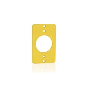 Leviton 3055-Y Single-Gang Yellow Coverplate, 1.56" Diameter