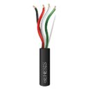 Genesis 31151108 18/4 Stranded Plenum Cable, Unshielded, CL3P, FPLP, CMP, FT6, 1000' (304.8m), REELEX Pull Box, Black
