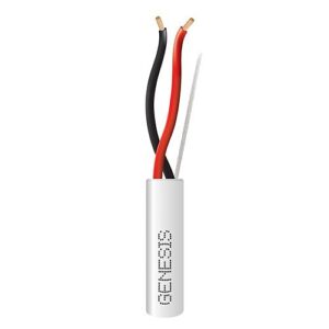 Genesis 31255012 12/2 Stranded Plenum Cable, Unshielded, CL3P, FPLP, CMP, FT6, 500' (152.4m), Reel, Natural White
