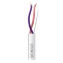 Genesis 31521001 16/2 Solid Plenum LED Dimming Cable, Unshielded, CL3P, FPLP, CMP, FT6, 1000' (304.8m), Reel, White
