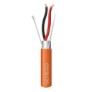 Genesis 32021103 22/2 Stranded Shielded Plenum Cable, CL3P, FPLP, CMP, FT6, 1000' (304.8m), REELEX Pull Box, Orange
