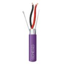 Genesis 32021110 22/2 Stranded Shielded Plenum Cable, CL3P, FPLP, CMP, FT6, 1000' (304.8m), REELEX Pull Box, Purple