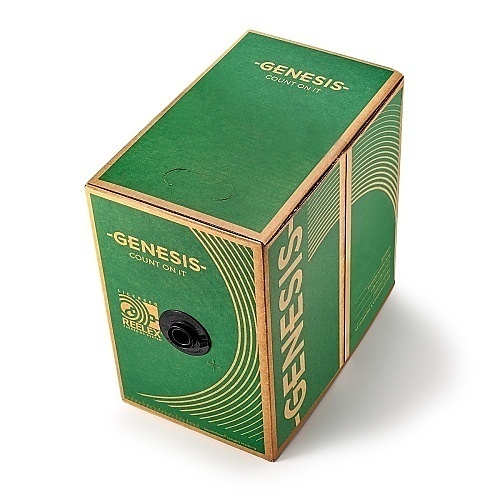 Genesis 32071112 22/8 Stranded Shielded Plenum Cable, CL3P, FPLP, CMP, FT6, 1000' (304.8m), REELEX Pull Box, Natural White