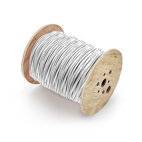 Genesis 32091012 22/12 Stranded Shielded Plenum Cable, CL3P, FPLP, CMP, FT6, 1000' (304.8m), Reel, Natural White