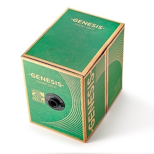 Genesis 32141109 18/2 Stranded Shielded Plenum Cable, CL3P, FPLP, CMP, FT6, 1000' (304.8 m), REELEX Pull Box, Gray