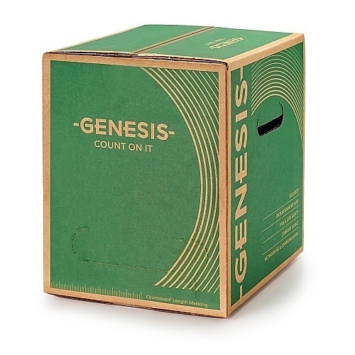 Genesis 32142102 18/2 Stranded Shielded Plenum Cable, CL3P, FPLP, CMP, FT6, 1000' (304.8m), Reel-in-a-Box, Yellow