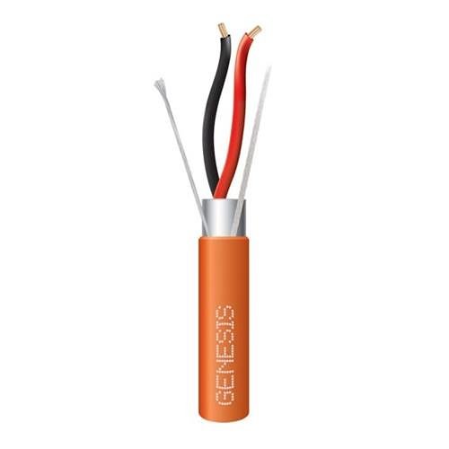 Genesis 32142103 18/2 Stranded Shielded Plenum Cable, CL3P, FPLP, CMP, FT6, 1000' (304.8m), Reel-in-a-Box, Orange