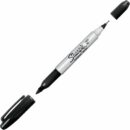 Sharpie 32201 Permanent Markers, Twin Tip, Black