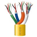 Genesis 32961002 Plenum Composite Access Control Cable, 1000' (304.8m), Reel, Yellow