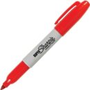 Sharpie 33002 Super Permanent Marker, Fine Tip, Red, 12-Pack