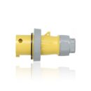 Leviton 330P4WLEV Watertight Pin and Sleeve Connector, 2-Pole 3-Wire, 100A 480V