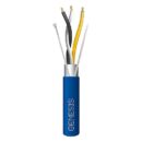 Genesis 33242106 22/1.5 Pair Stranded Shielded Plenum Cable, EIA-485, 1000' (304.8m), Reel-in-a-Box, Blue