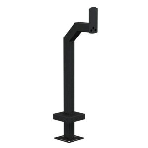 Pedestal Pro 33PE1-2NIP-02-CRS 42" Heavy Duty Gooseneck Pedestal for 2NIP Base, Black