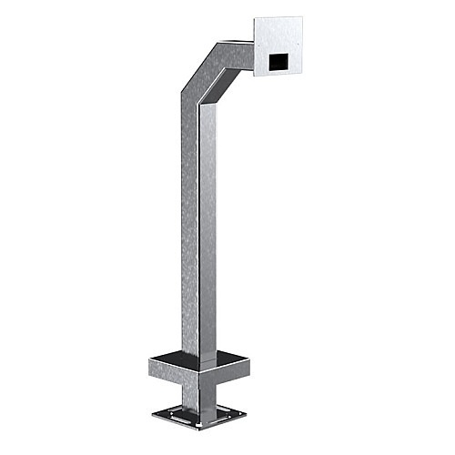 Pedestal Pro 33PE1-2NIP-03-304 Access Control Mounting Post, 42" Stainless Steel Goose Pedestal Fits 2N IP Touch 2.0