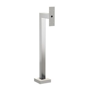Pedestal Pro 33PE1-DOOR-02-304 Access Control Mounting Post, 45" Stainless Steel Pedestal with Brushed Finish