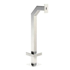 Pedestal Pro 33PE1-PDK-01-304 42" Stainless Gooseneck Pedestal for Surface Mount RDRSR, Silver