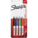 Sharpie 35113PP Mini Permanent Marker, Fine Point, Assorted Colors, 4-Pack