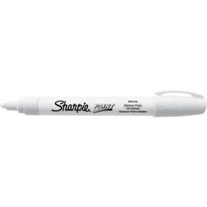 Sharpie 35235PP Oil-Based Paint Markers, Bold Point, White