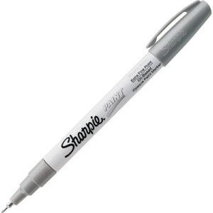 Sharpie 35533 Paint Marker, Extra Fine Point, Metallic Silver