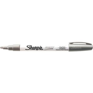 Sharpie 35545 Paint Marker, Fine Point, Metallic Silver
