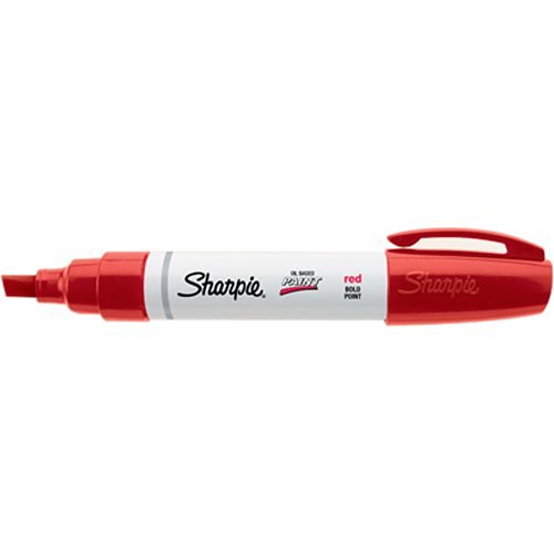 Sharpie 35565 Oil-Based Paint Marker, Bold Point, Red