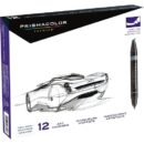 Prismacolor 3622 Premier Dual-Ended Art Marker Sets, Fine and Chisel Tip, Cool Grey, 12Pack