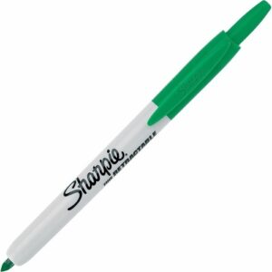 Sharpie 36704 Retractable Marker, Fine Point, Green