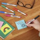 Sharpie 37003 Permanent Marker, Ultra-Fine Needle Tip, Blue