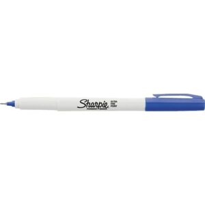 Sharpie 37113 Permanent Markers, Ultra Fine Point, Blue