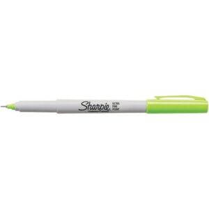 Sharpie 37244 Permanent Markers, Ultra Fine Point, Lime