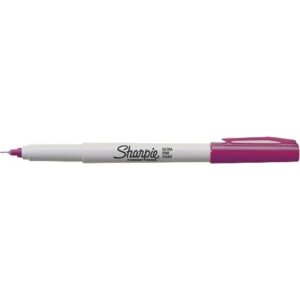 Sharpie 37245 Permanent Markers, Ultra Fine Point, Berry