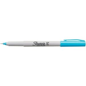 Sharpie 37248 Permanent Markers, Ultra Fine Point, Turquoise