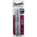 Sharpie 39108PP Fine Point Metallic Permanent Marker, Silver, 2-Pack