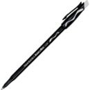 Paper Mate 3930158 Eraser Mate Stick Ballpoint Pen, Medium, 1.00mm, Black, 12-Pack