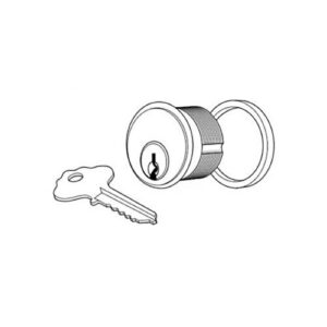 Adams Rite 4036-01-01-628 4036 Mortise Cylinder, Keyed Different for MS Lock, 4900 Deadlatchs, and 2190, Clear Anodized