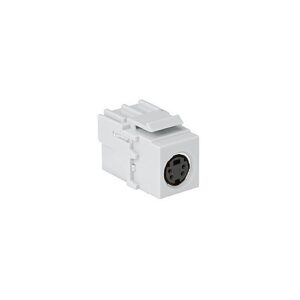 Leviton 40734-CVW QuickPort S-Video Adapter, White