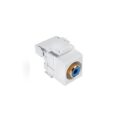 Leviton 40735-RLW Fiber Optic Cable Connector, Quickport Snap-In (Female) RCA to 110 Module