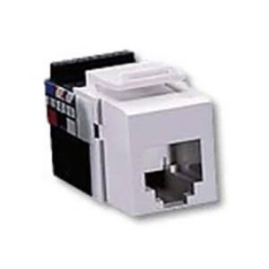 Leviton 40836-BW Quickport Voice Grade, White