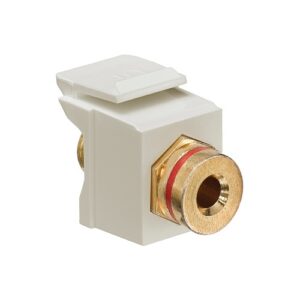 Leviton 40837-BIR QuickPort Banana Connector, Ivory
