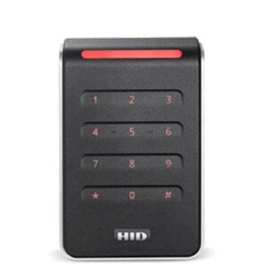 HID 40KHTKS-03-0004XR Signo PIV 40K Terminal Strip Keypad Reader, Black with Silver Trim