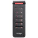 HID 40KNKS-00-0001SA Signo 40K Pigtail Keypad Reader with Standard Profile, Mobile Enabled, MOB0006, Wiegand, 4-Bit Message, No Parity, Facility Code 0, Red LED, Flashing Green, Black with Silver