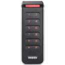 HID 40KNKS-01-00067B Signo 40K Pigtail Keypad Reader with Seos Profile, Wiegand, CSN Suppressed, 8-Bit Dorando, No Parity, Facility Code 0, Red LED, Green Flashing, Black with Silver Trim