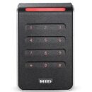 HID 40KNKS-T0-000000 Signo 40 Contactless Smartcard Keypad Reader, Multi-Technology, Mobile Ready, Wall Switch Mount, Pigtail, Black with Silver Trim